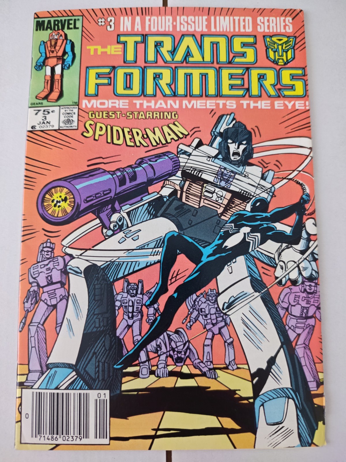 Transformers Limited Series #3 Marvel 1985 Spider-Man Megatron Comic 