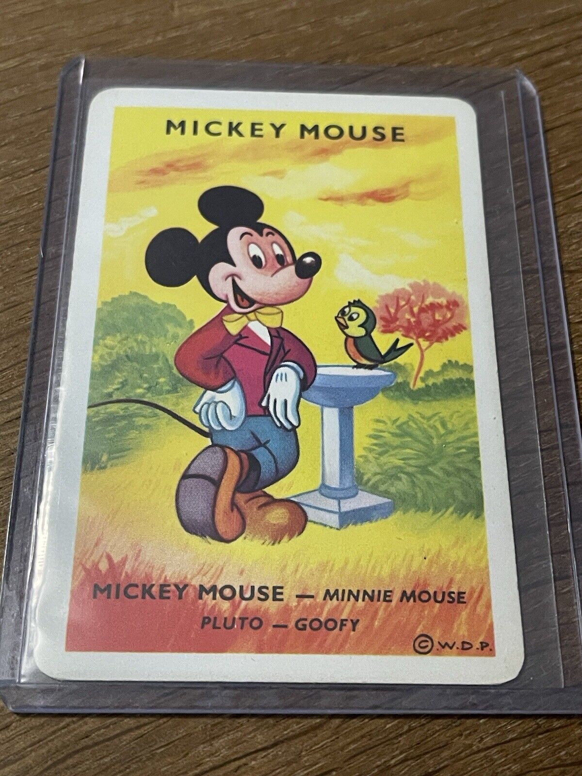 Vintage Rare French Disney 🎥 Card Game Mickey Mouse Playing Card VERY RARE