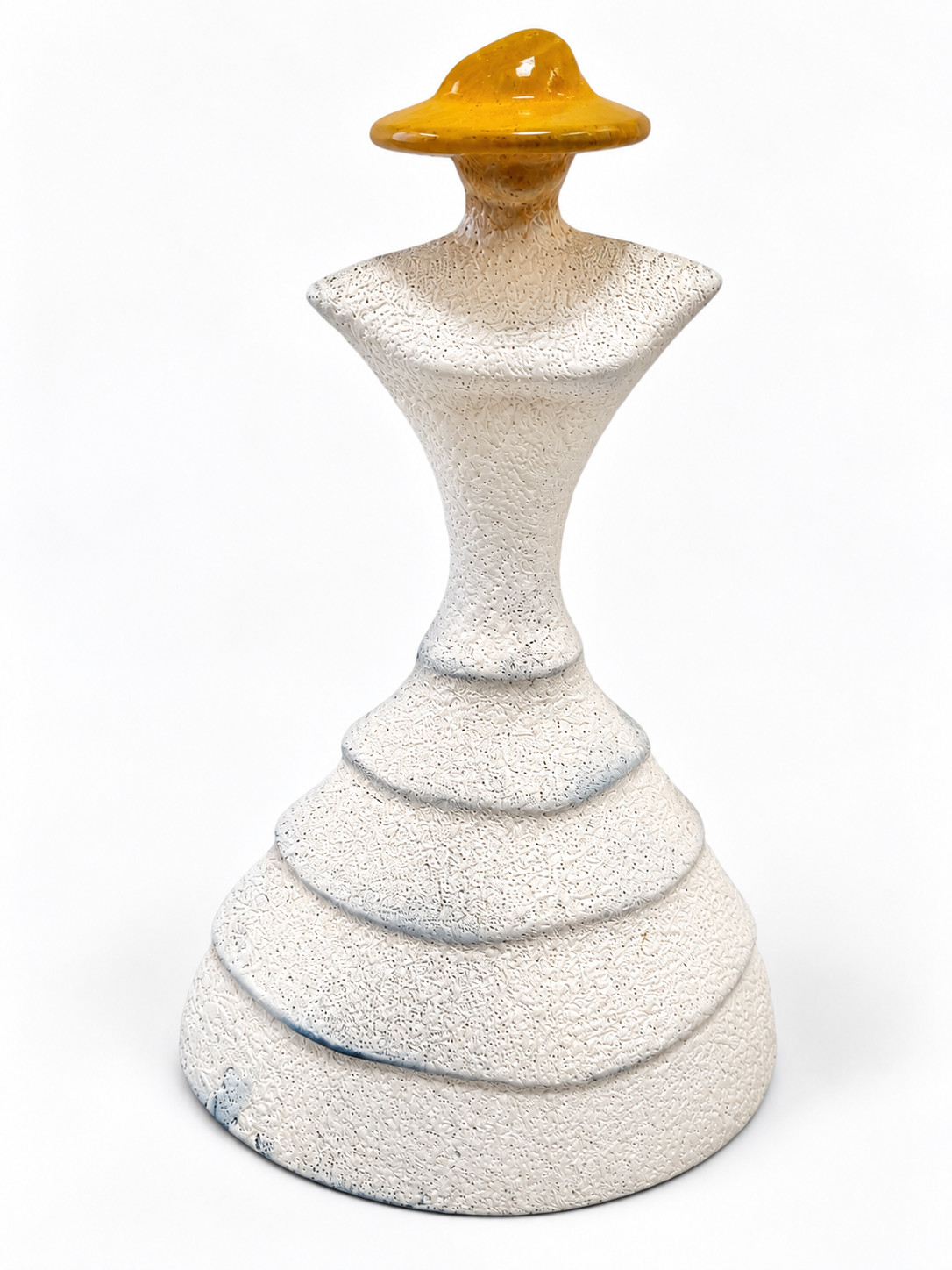Kosta Boda Catwalk Madame White Crinoline Kjell Engman Signed Glass Sweden