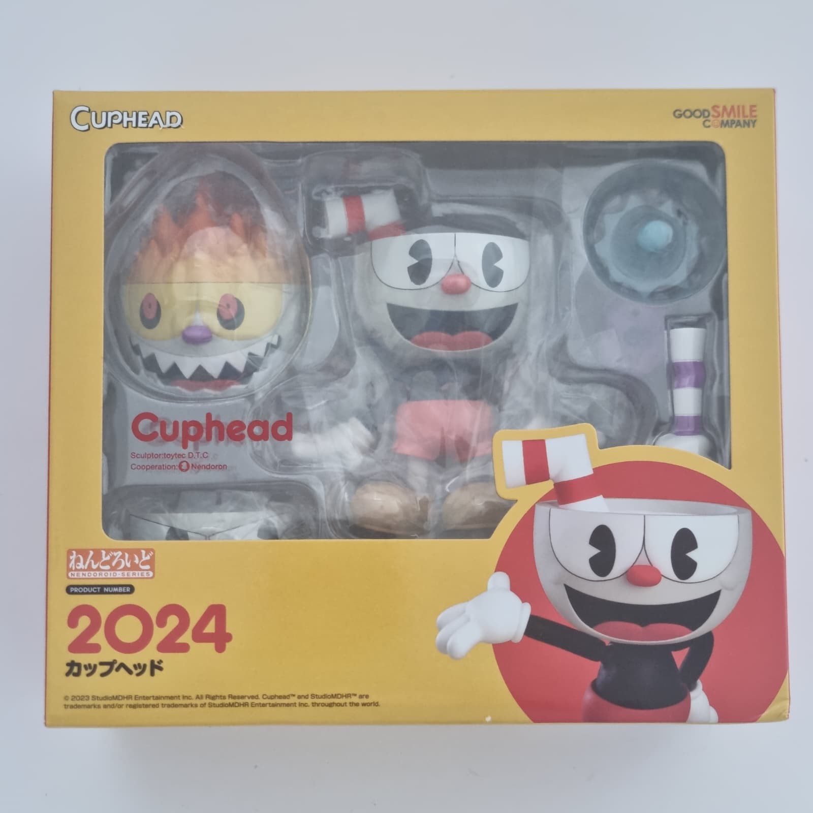 Nendoroid 2024 Cuphead Action Figure Video Game Good Smile Company GSC Authentic