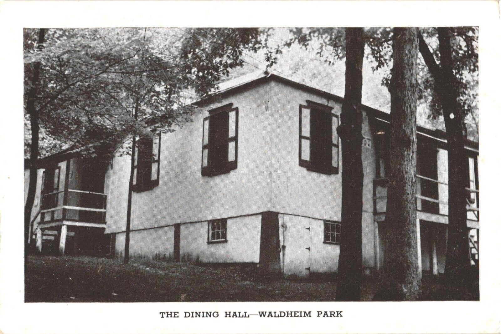 Allentown Pennsylvania Waldheim Park The Dining Hall Postcard