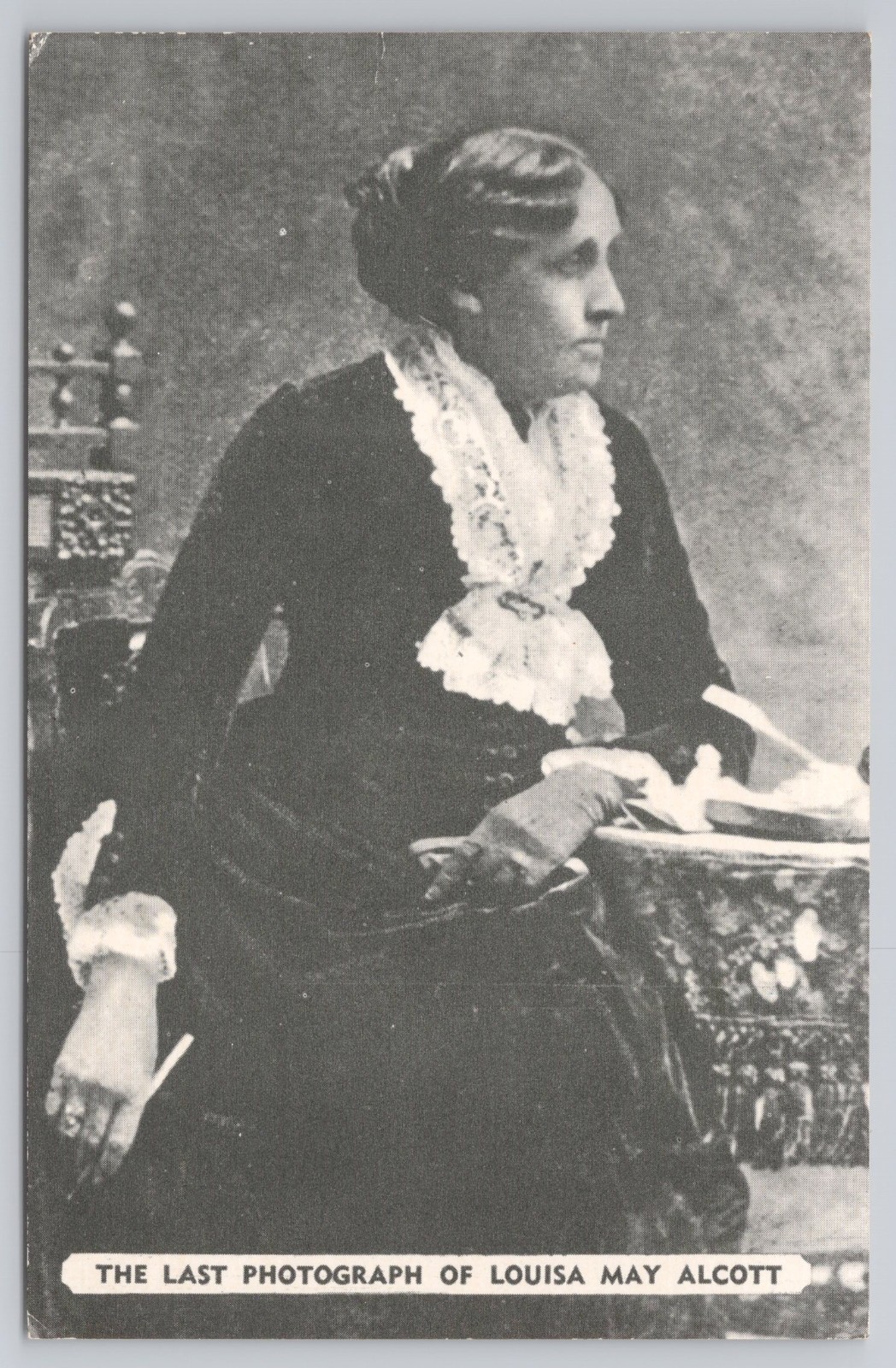 Postcard THE LAST PHOTOGRAPH OF LOUISA MAY ALCOTT