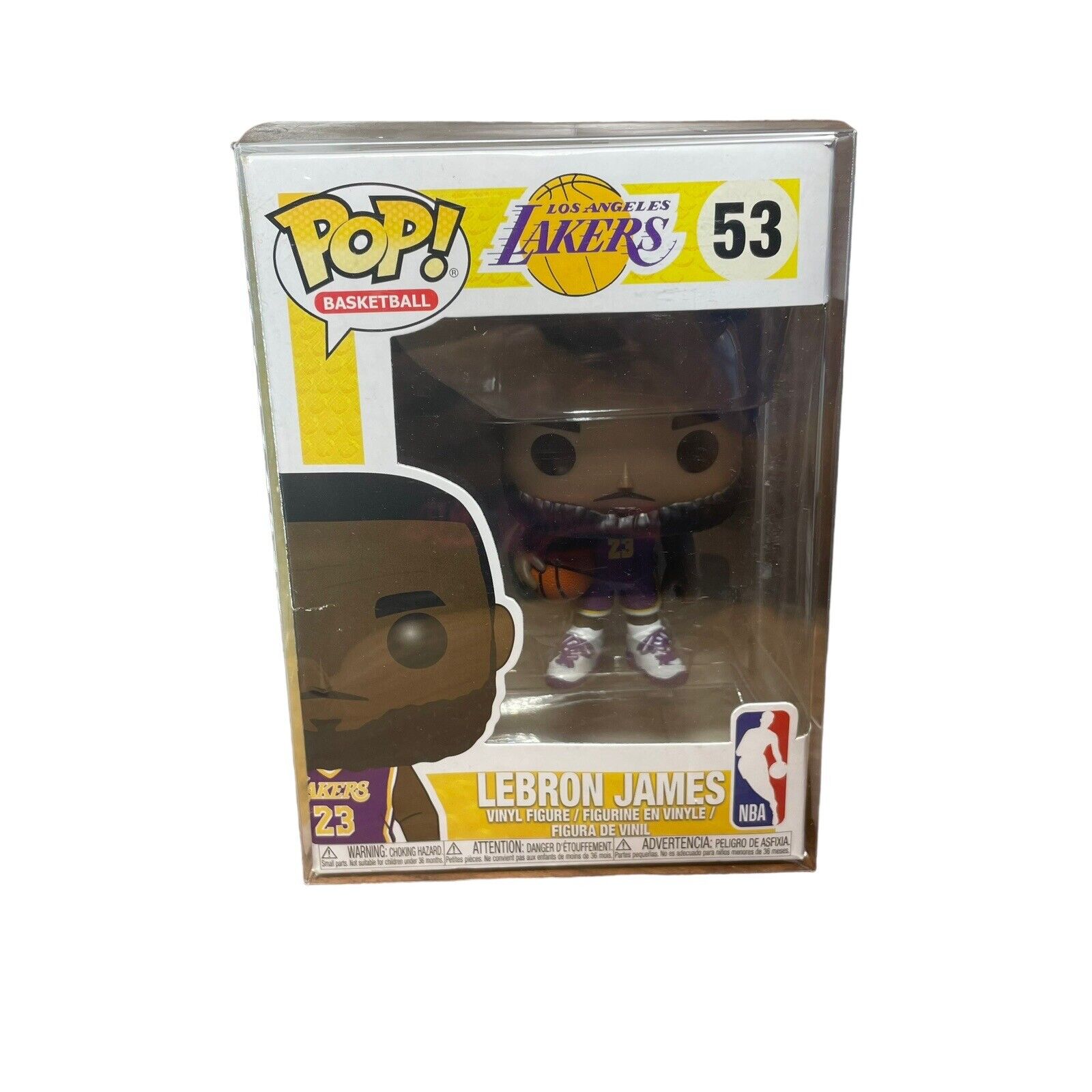 Funko Pop Lebron James #53 LA Lakers Basketball NBA Vinyl Figure (Purple Jersey)