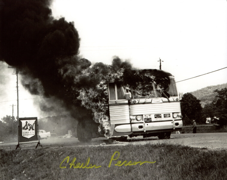 CHARLES PERSON SIGNED 8x10 PHOTO FREEDOM RIDERS CIVIL RIGHTS RARE BECKETT BAS