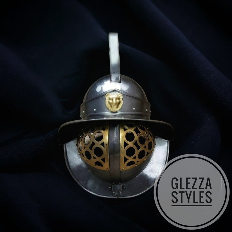 Medieval Larp Farbri Murmillo Gladiator SCA LARP Knight Handmade Cosplay Helmet