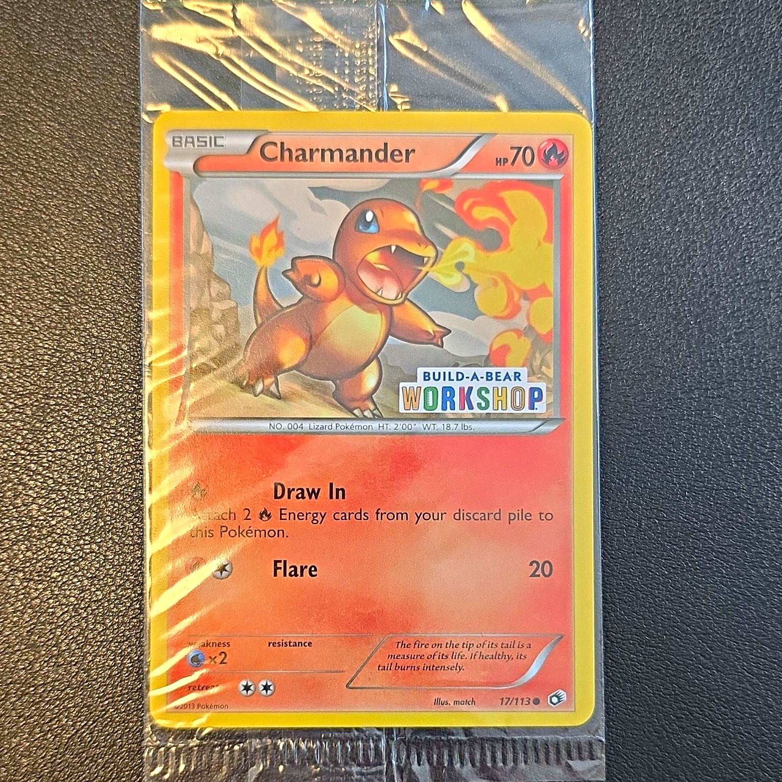 Pokemon TCG Charmander Promo Build-A-Bear Legendary Treasures 17/113 EN 2013