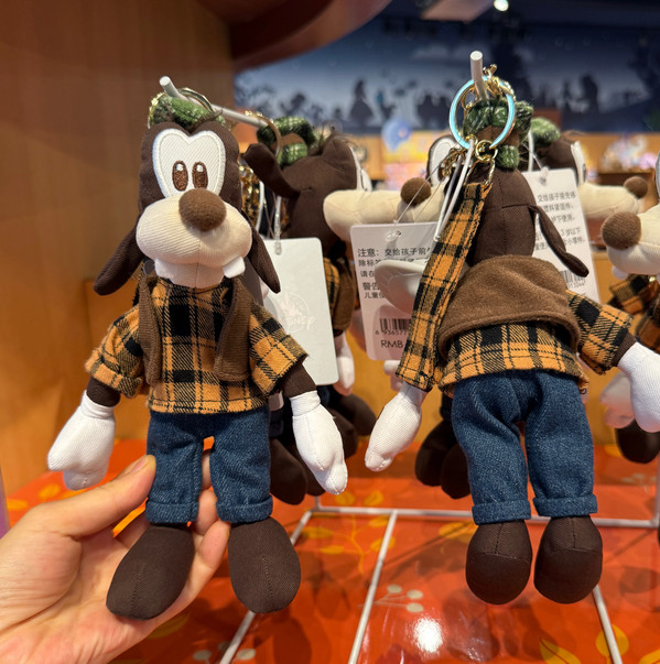 Genuine Disney Store 2026 Autumn Series Goofy Plush Keychain Bag Charm New Genuine Disney Store 2026 Autumn Series Goofy Plush Keychain Bag Charm New