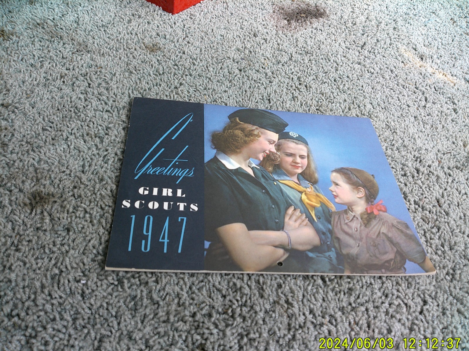 1947 GIRL SCOUTS CALENDAR. Unused