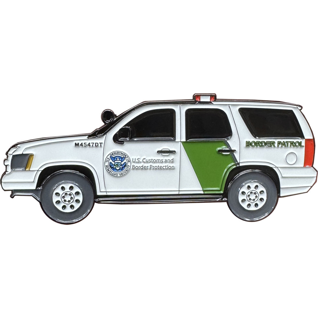 EL20-5 CBP Border Patrol Truck Police Challenge Coin Honor First