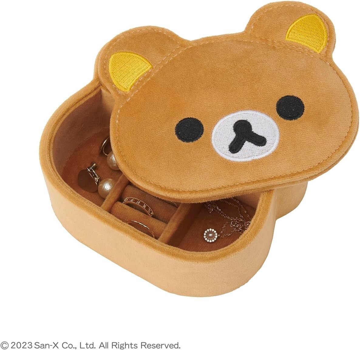 San-X Rilakkuma Face-shaped Jewelry Case NEW