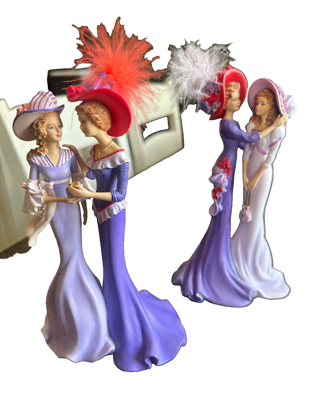 Hamilton Collection Thomas Kinkade My Daughter Now My Friend Figurine Pair
