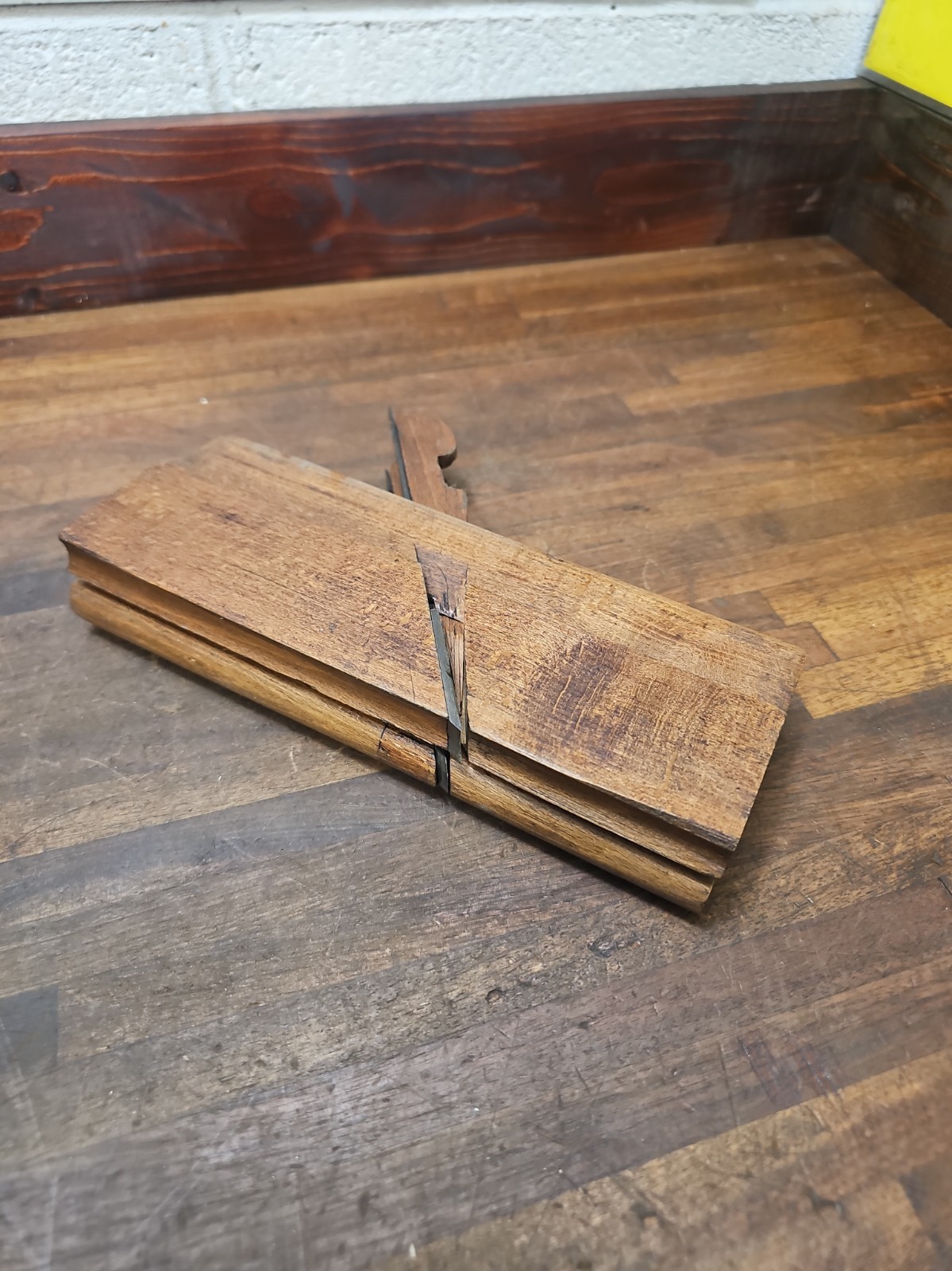 P128- Antique P. BROOKS - E. HARTFORD Matched Pair of Molding Planes # 5 Hollow 