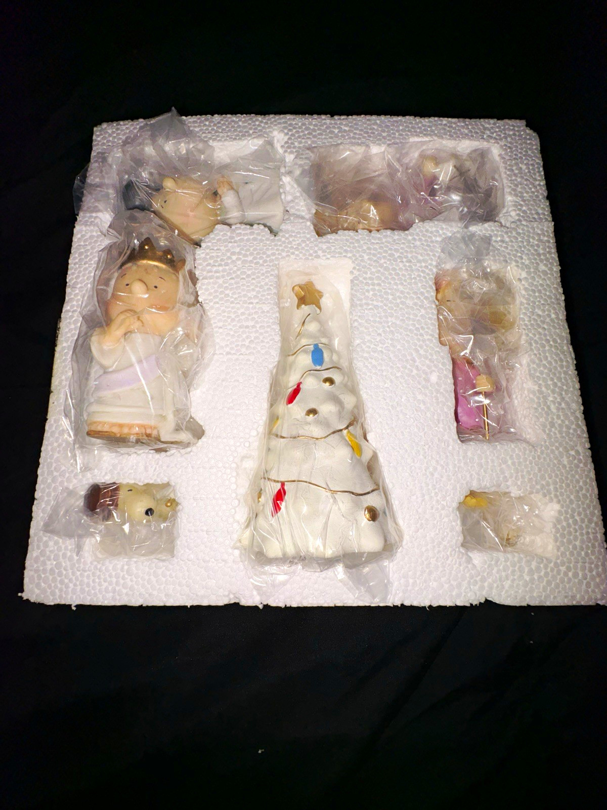 Lenox & Peanut Christmas Ornament Set From 2007 w/ Snoopy