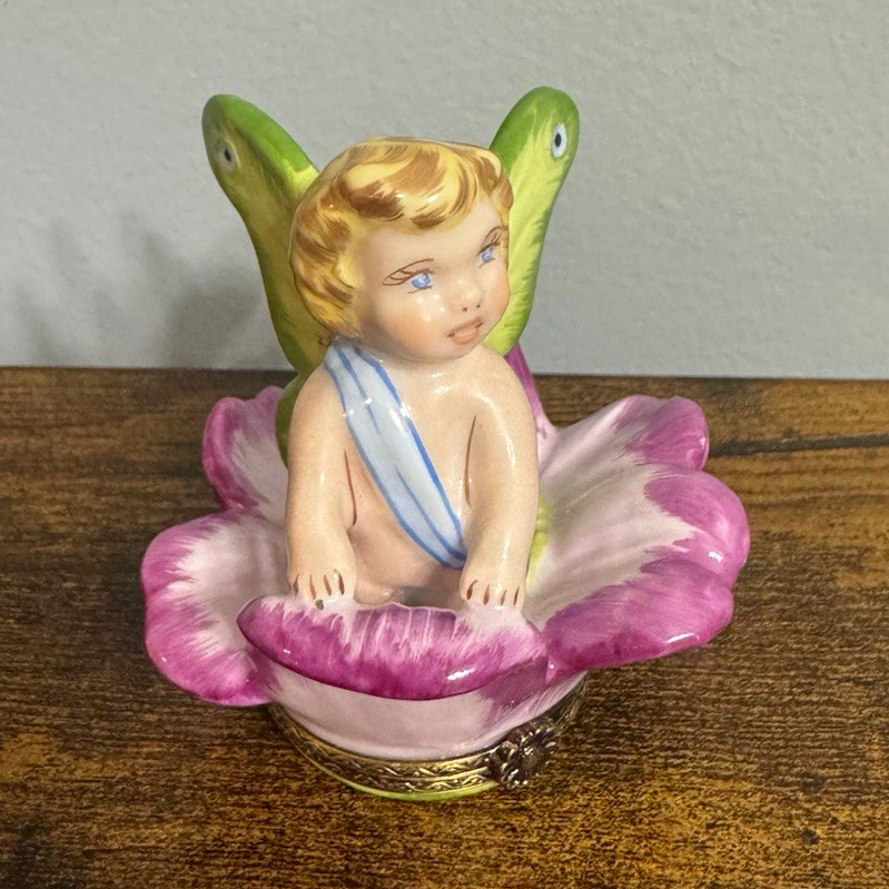 Rare Retired Fairy Flower Limoge Box EG Versailles Numbered 3/500