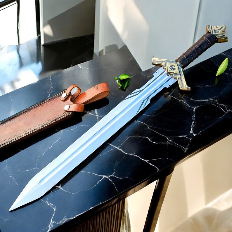 Custom Handmade Dwarven Sword Replica Stainless Steel Sword Gift For Him