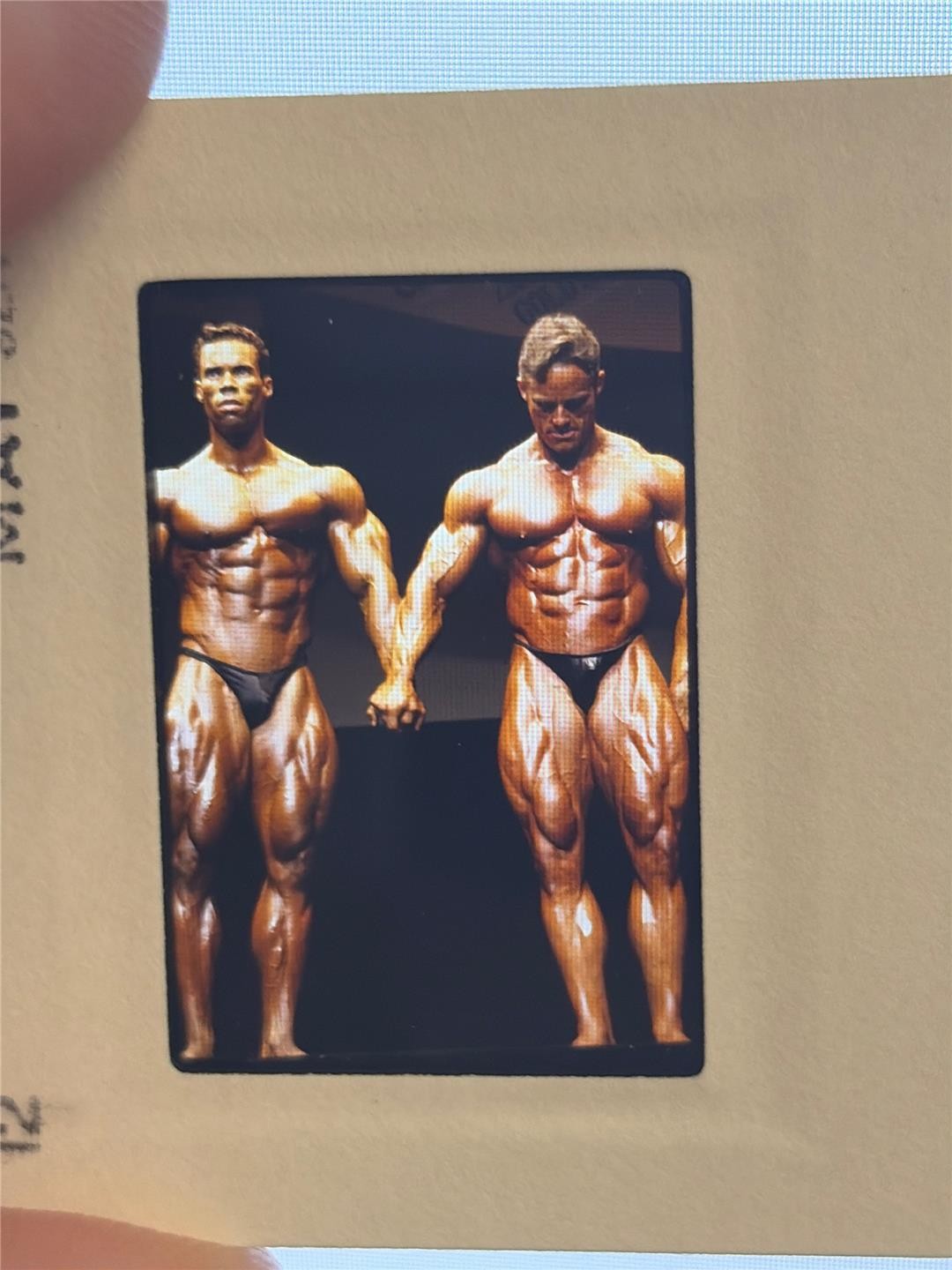 KEVIN LEVRONE & PORTER COTTRELL bodybuilding muscle transparency/film/slide KEVIN LEVRONE & PORTER COTTRELL bodybuilding muscle transparency/film/slide