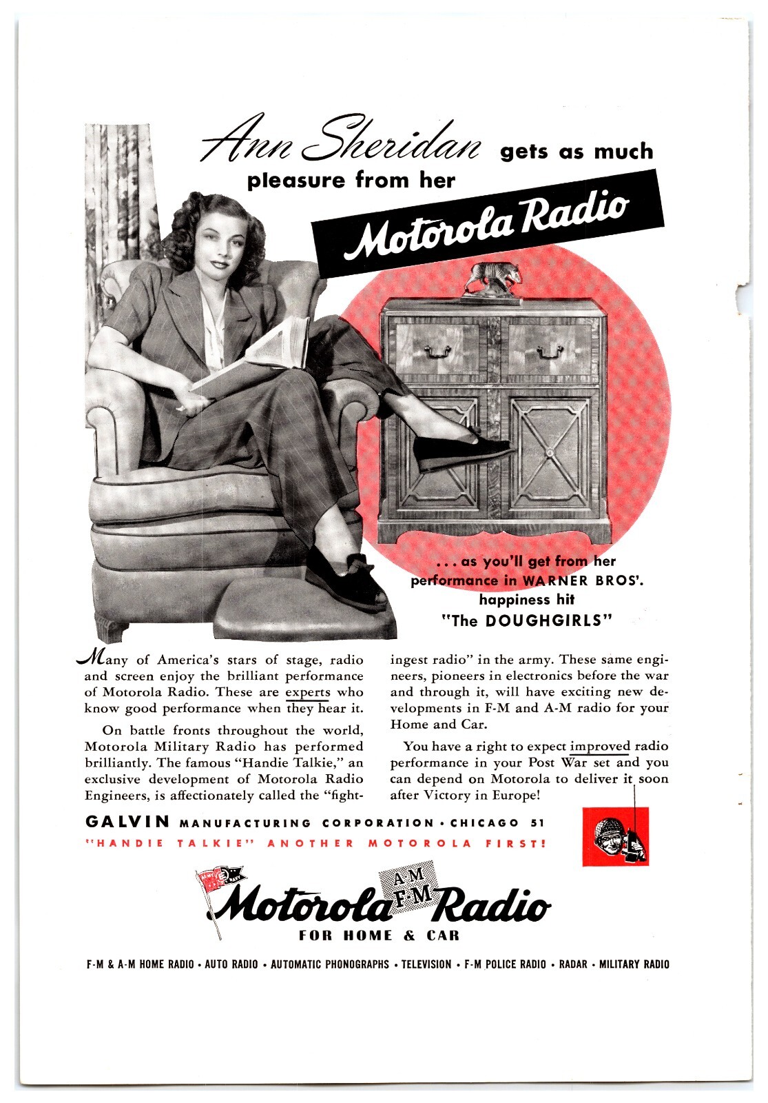 Original 1945 Motorola Radio 