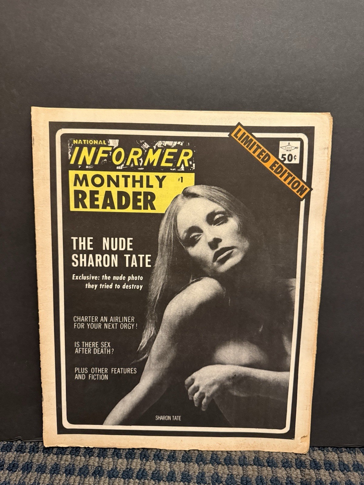1969-70 National Informer Monthly Reader Newspaper, The Nuxe Sharon Tate (VRN10B