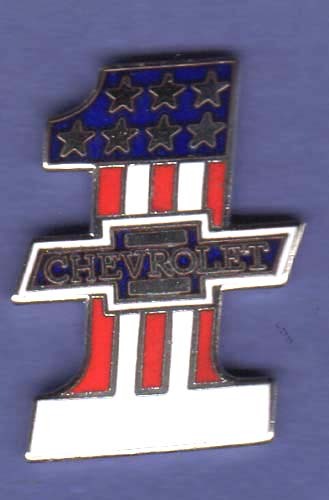 CHEVROLET NO 1 HAT PIN LAPEL PIN TIE TAC ENAMEL BADGE #0820