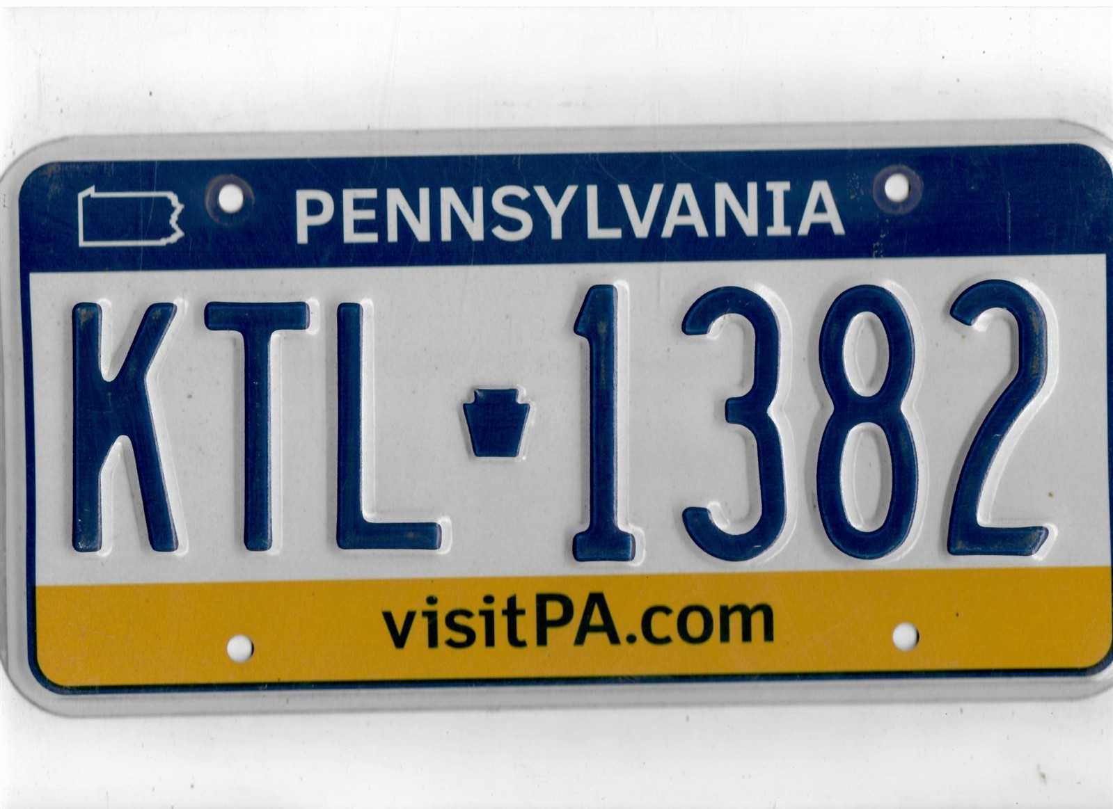 PENNSYLVANIA passenger license plate \