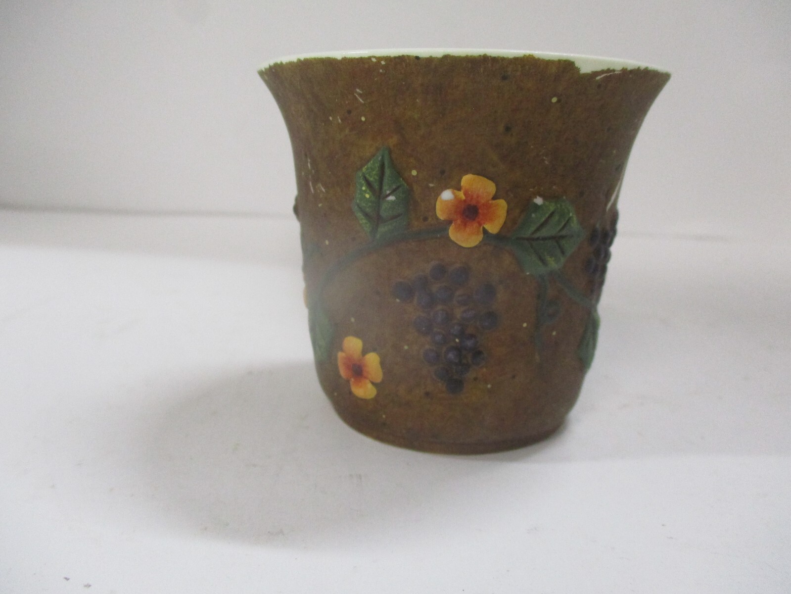Lang Candles Votive Primitives Candle Holder Hand Painted Flowers