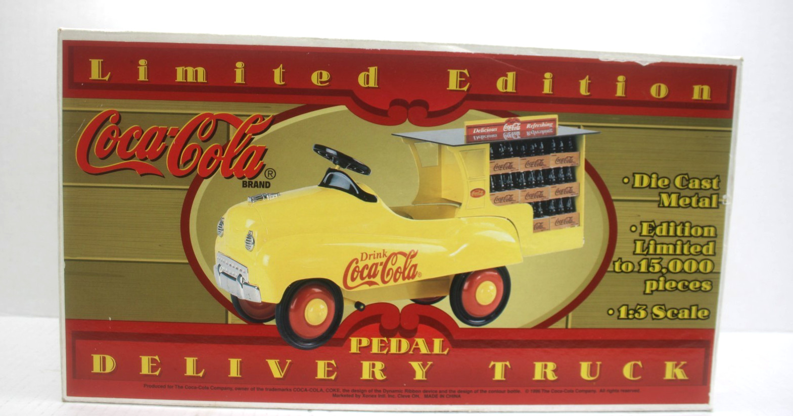 Coca-Cola Pedal Delivery Truck 1:3 Scale, 1996 Limited Edition (BRAND NEW)