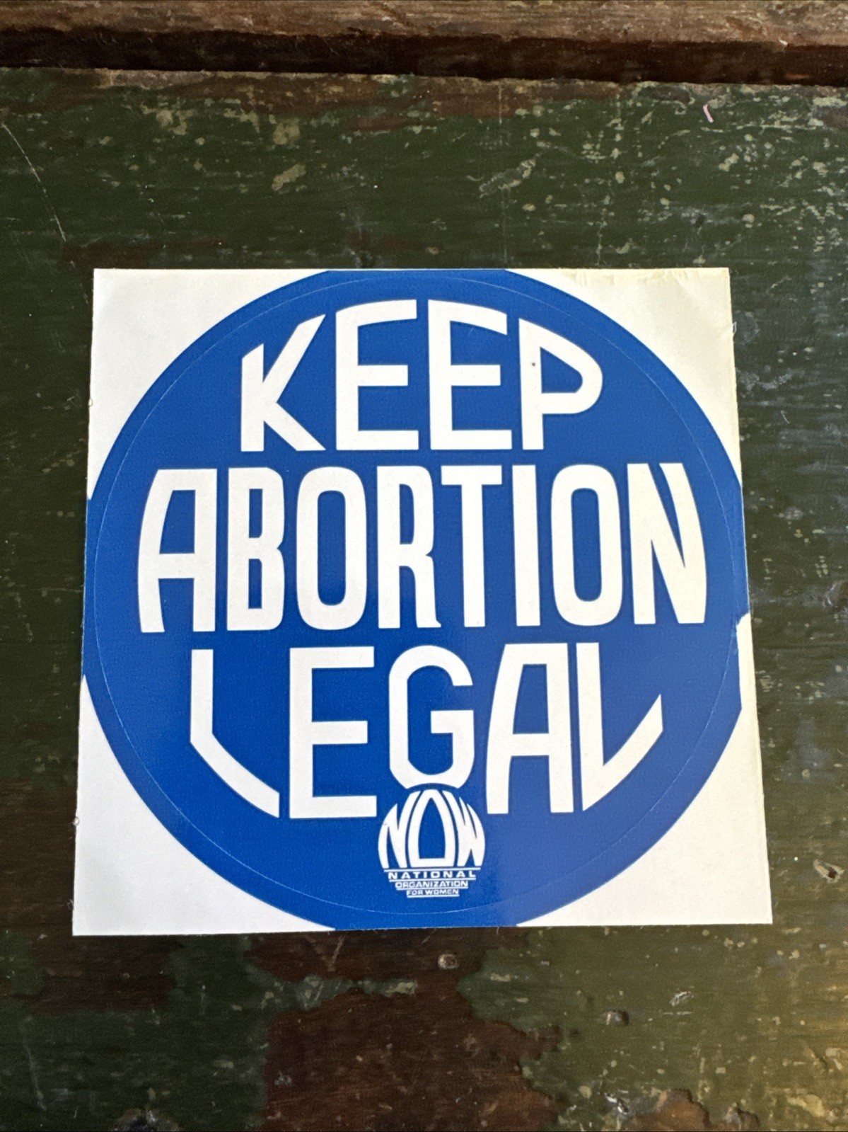 Vintage National Organization Of Women Keep Abortion Legal Sticker Unused 4” Vintage National Organization Of Women Keep Abortion Legal Sticker Unused 4”