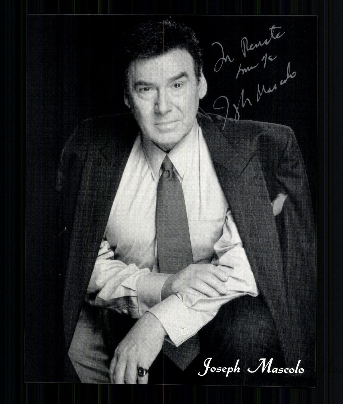 Joseph Mascolo 1929-2016 American Actor Original Signed + G 48729