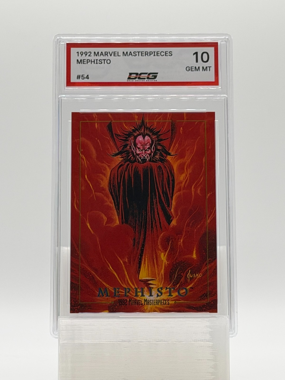 1992 Marvel Masterpieces MEPHISTO #54 Graded DCG 10 Gem Mint LOW POP, RARE