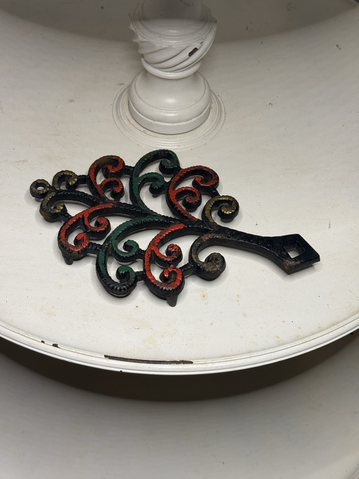 Vintage Cast Iron Trivet Tassel & Grain 1951 by J.Z.H. John Zimmerman Harner, 