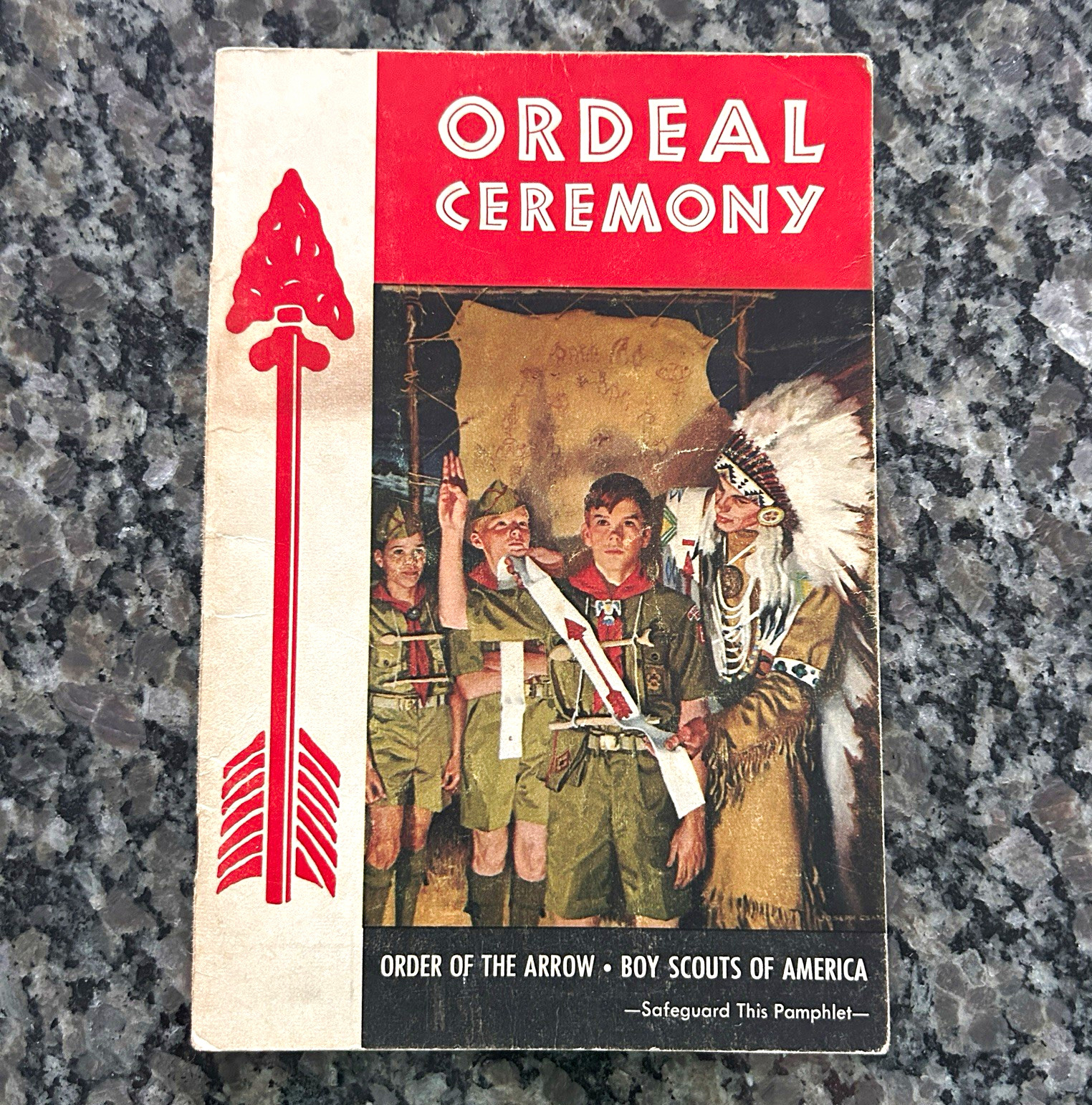 Vintage 1968 Boy Scouts Order of the Arrow Ordeal Ceremony Pamphlet