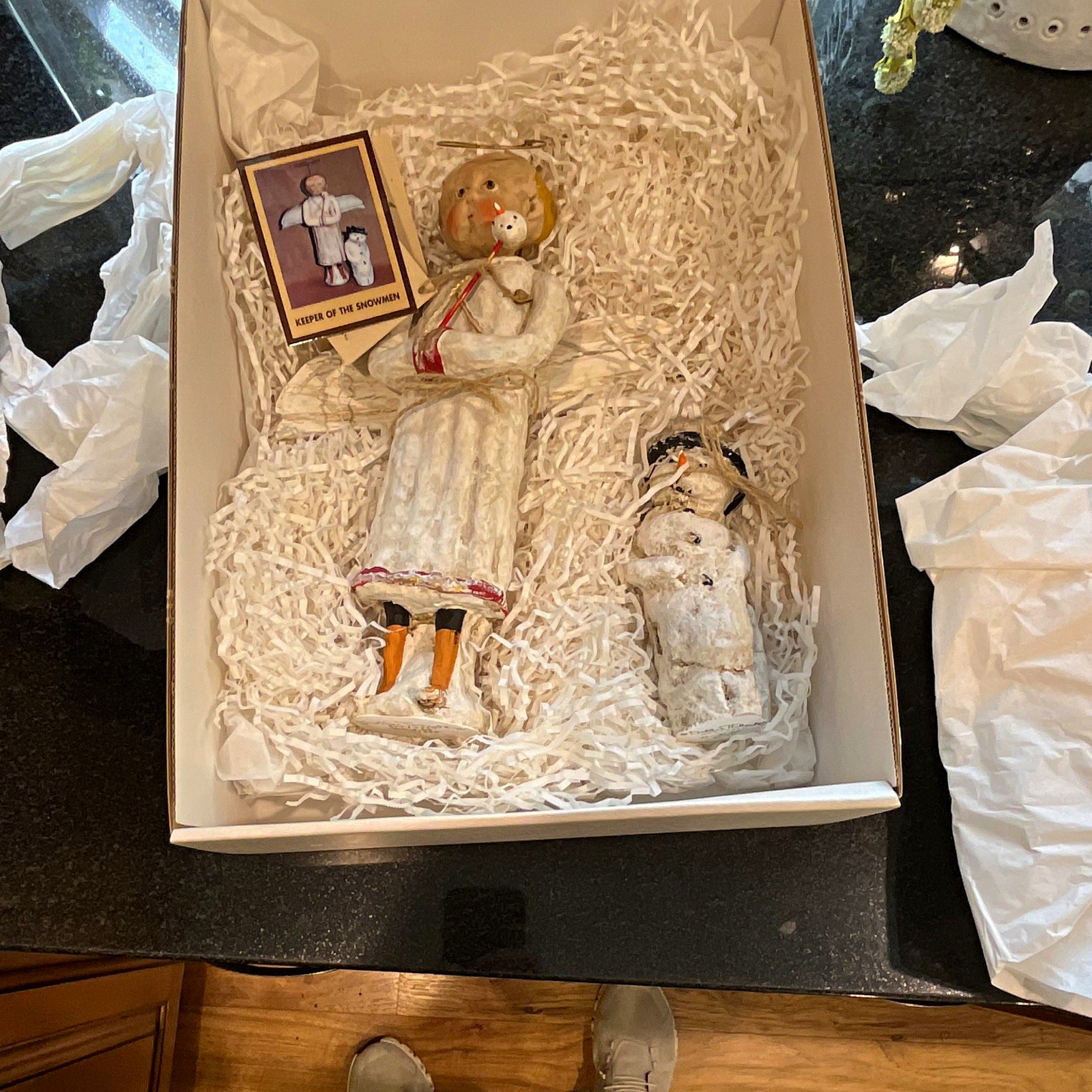 RARE 1996 Debbee Thibault Boxed Set #07/250 Angel of the Snowmen Folk Art COMPLE RARE 1996 Debbee Thibault Boxed Set #07/250 Angel of the Snowmen Folk Art COMPLE