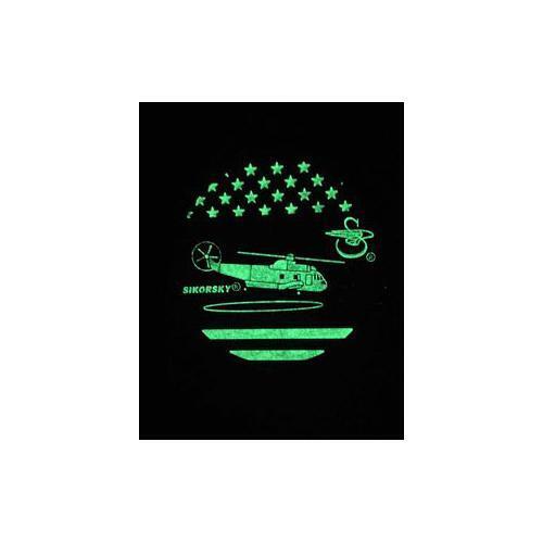 Sikorsky® SH-3 SEA KING™ Flag Shoulder Patch, PVC, Glow In Dark, 3