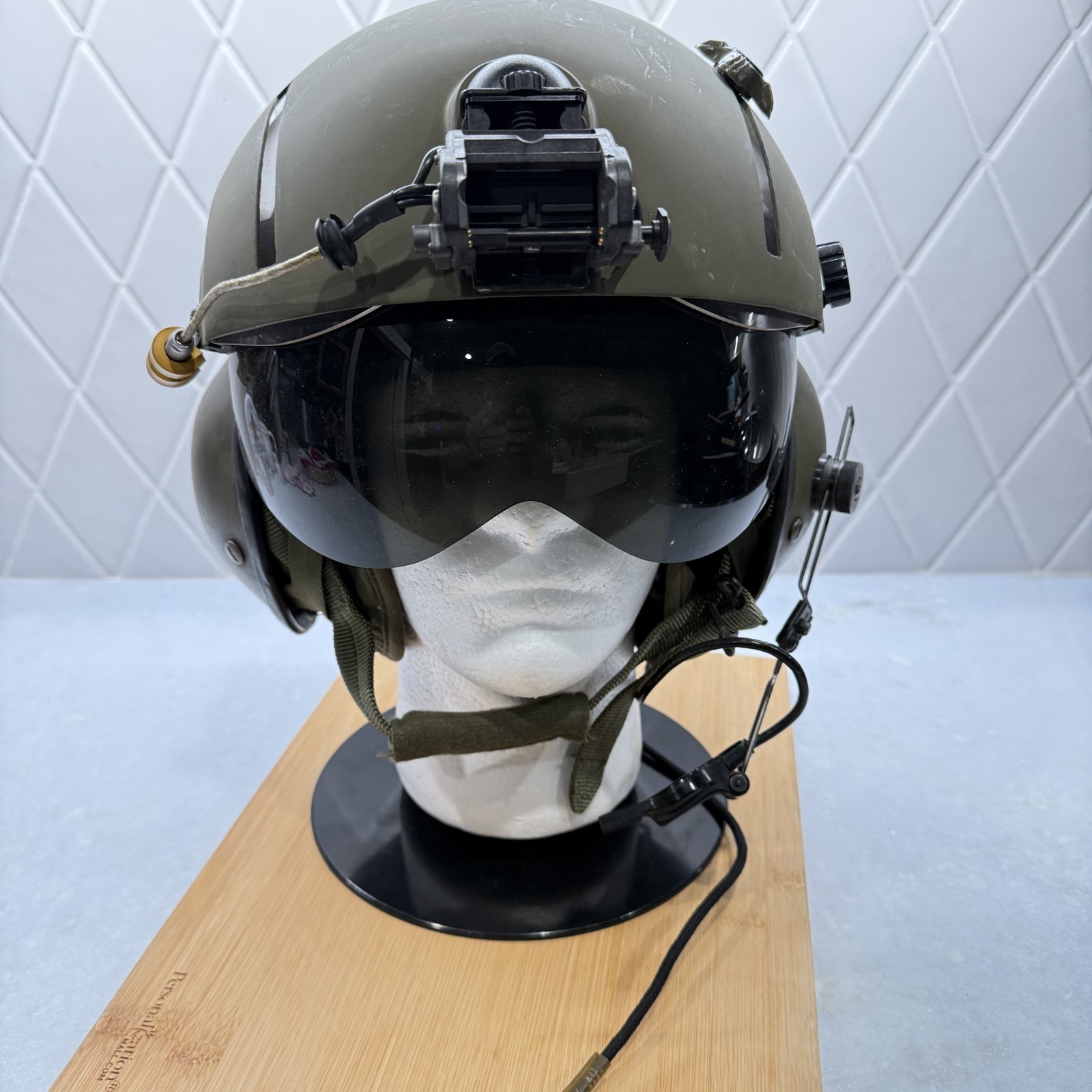 U.S. Helicopter Pilot Gentex SPH-4B Helmet Upgraded SPH-5 Dual Visor & NVG Mount