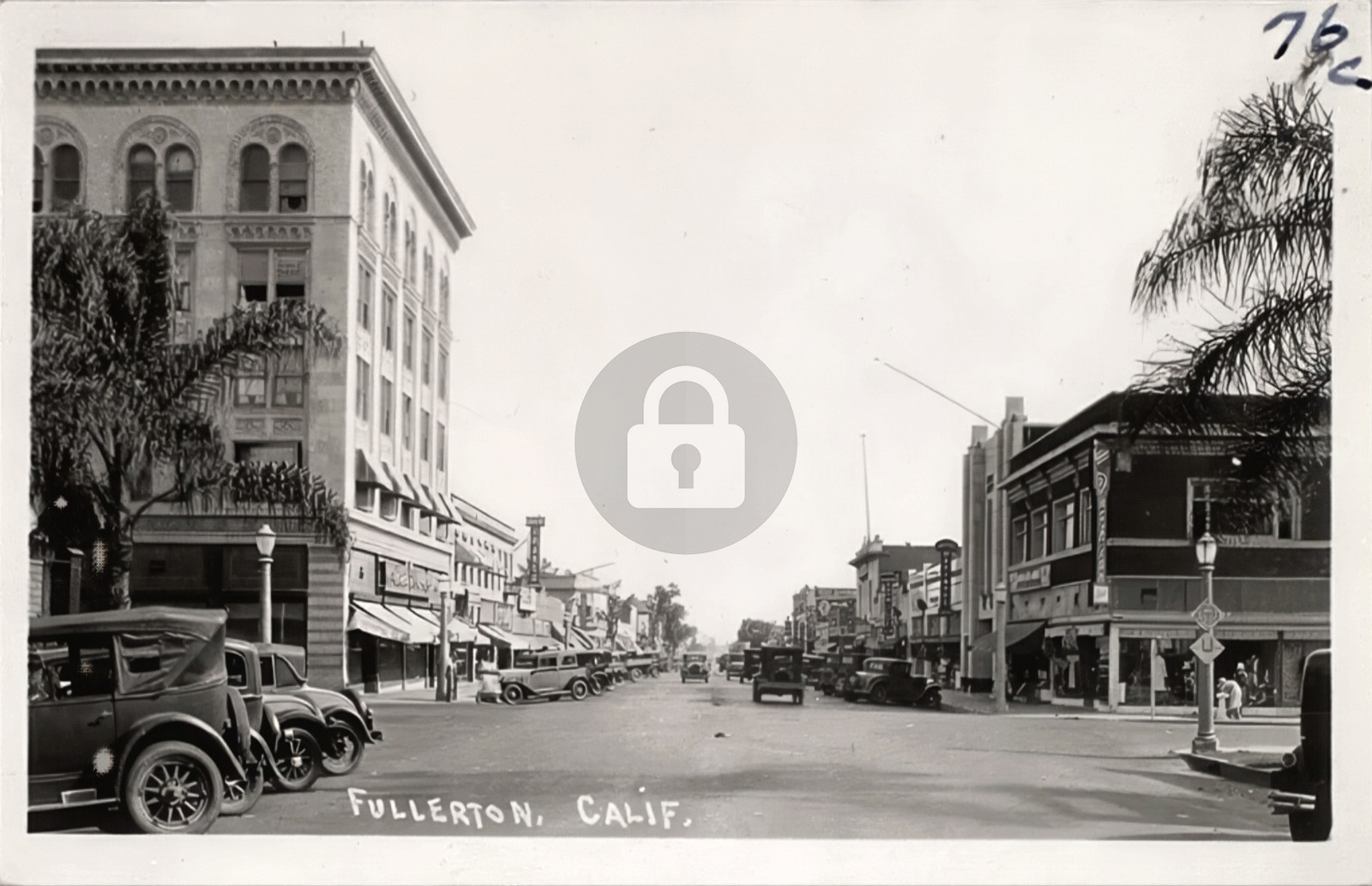 Fullerton California CA Street Scene Hardware Store RPPC Photo Postcard COPY