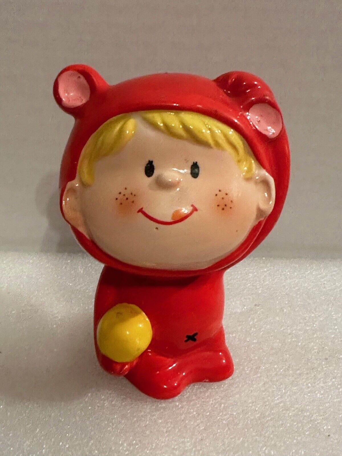 Ado Mizumori Sanrio Piggy Bank Ceramic Vintage Red Girl Bunny