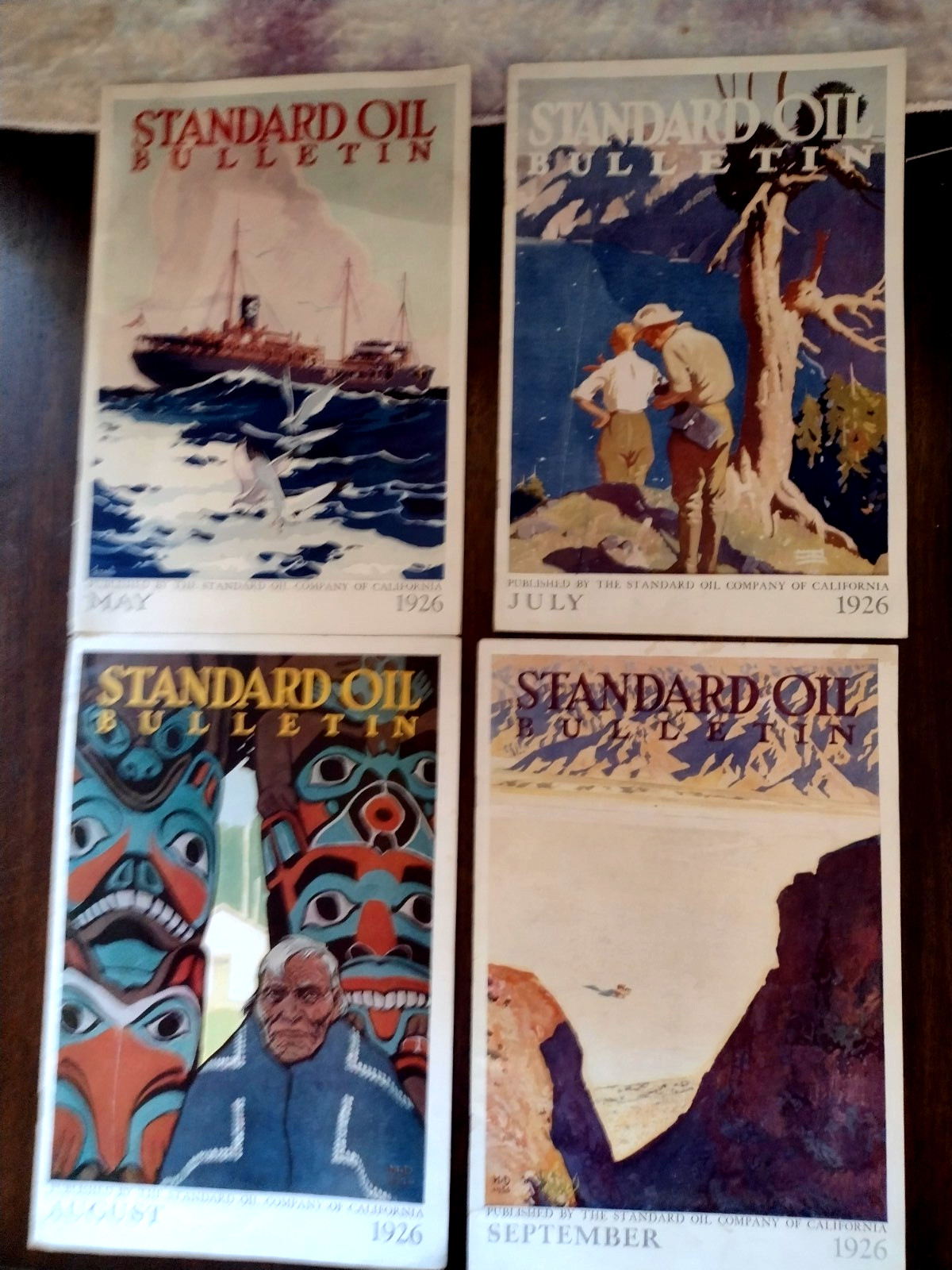 Vintage Standard Oil Co Bulletin.  Lot of 4.  1926
