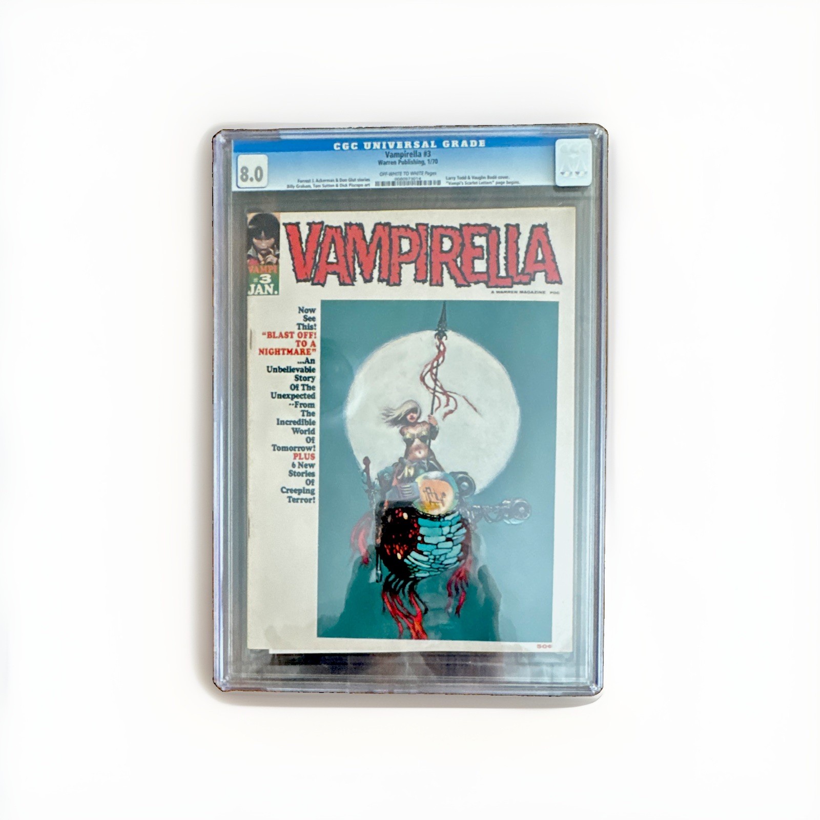 Vampirella #3 CGC 8.0 January 1970 Horror & Monster Comic Magazine Warren