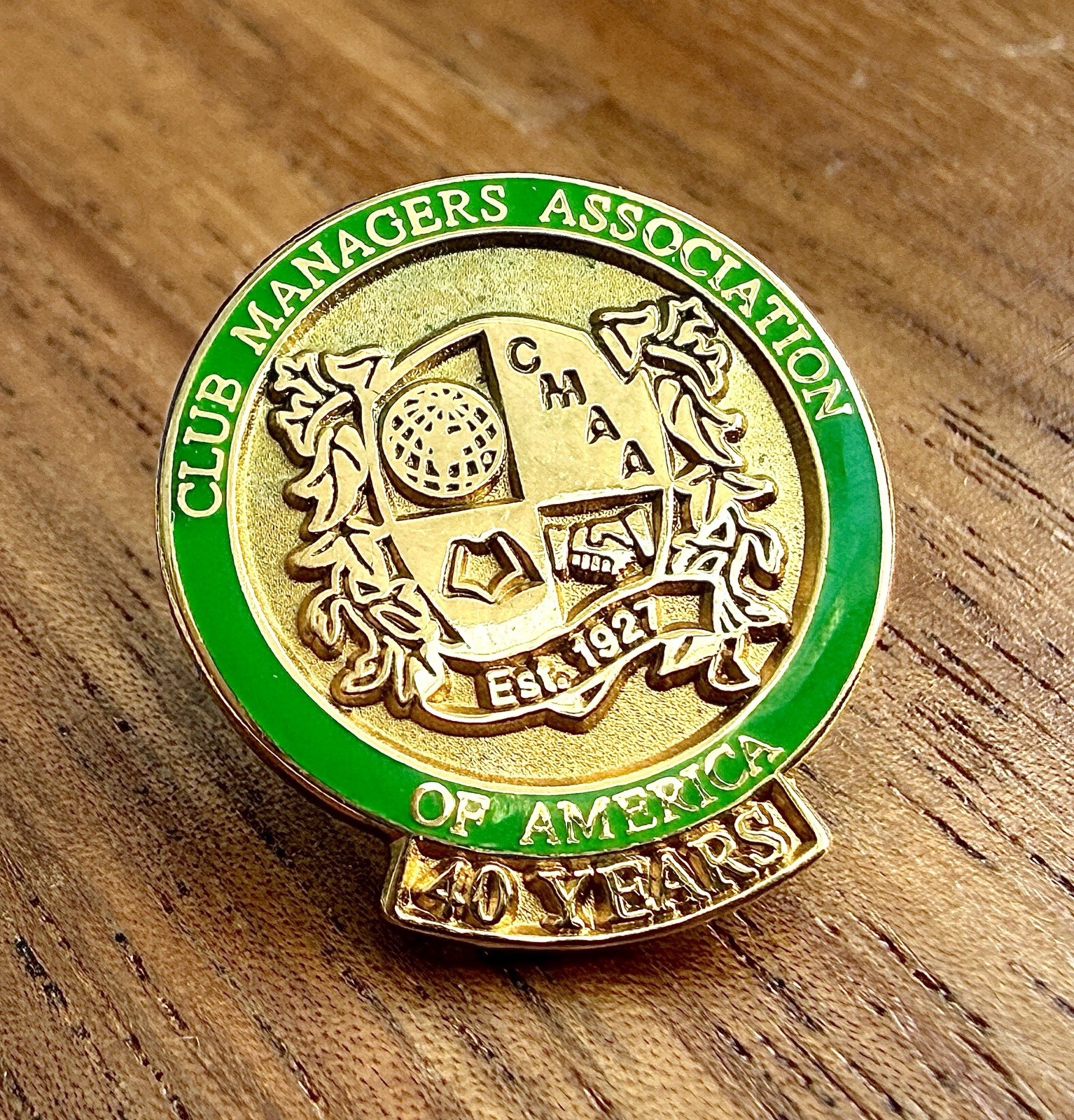 CMAA Club Managers Association of America 40 Years Membership Award Lapel Pin