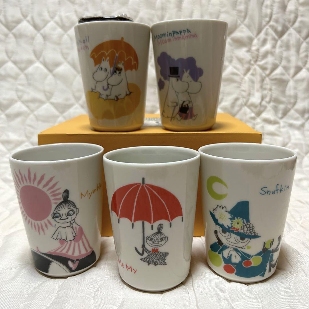 MOOMIN Goods lot Free cup set with coaster bulk sale  
