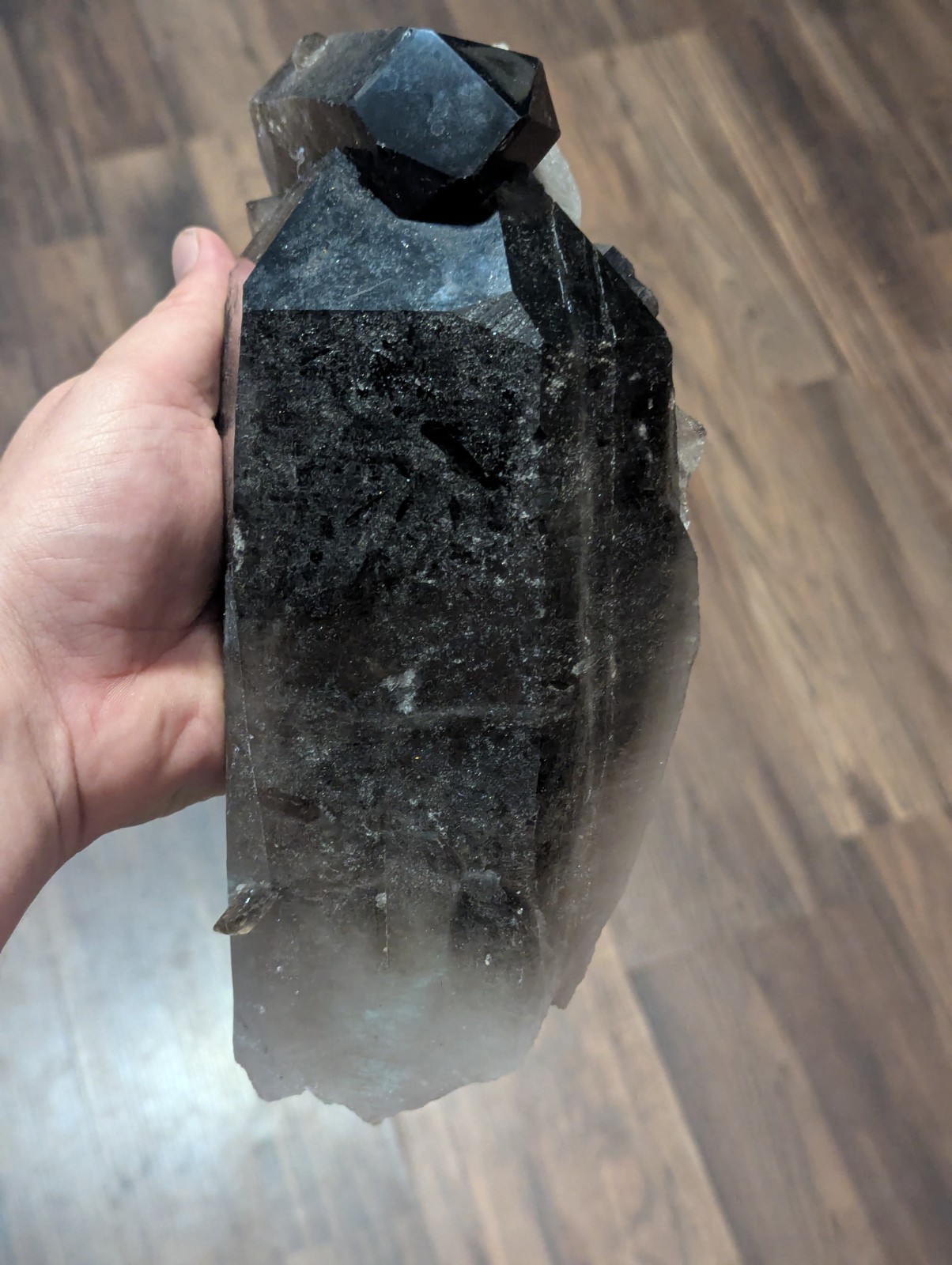 Big 5.2lb Natural Smokey Quartz Crystal Cluster