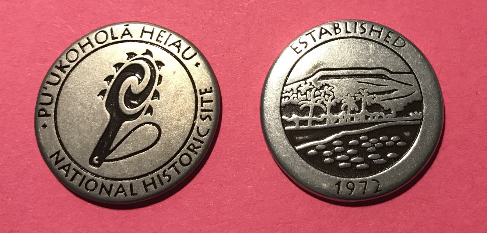 Hawaii Pu\'ukohola Heiau National Historic Site Shark Tooth Club Token