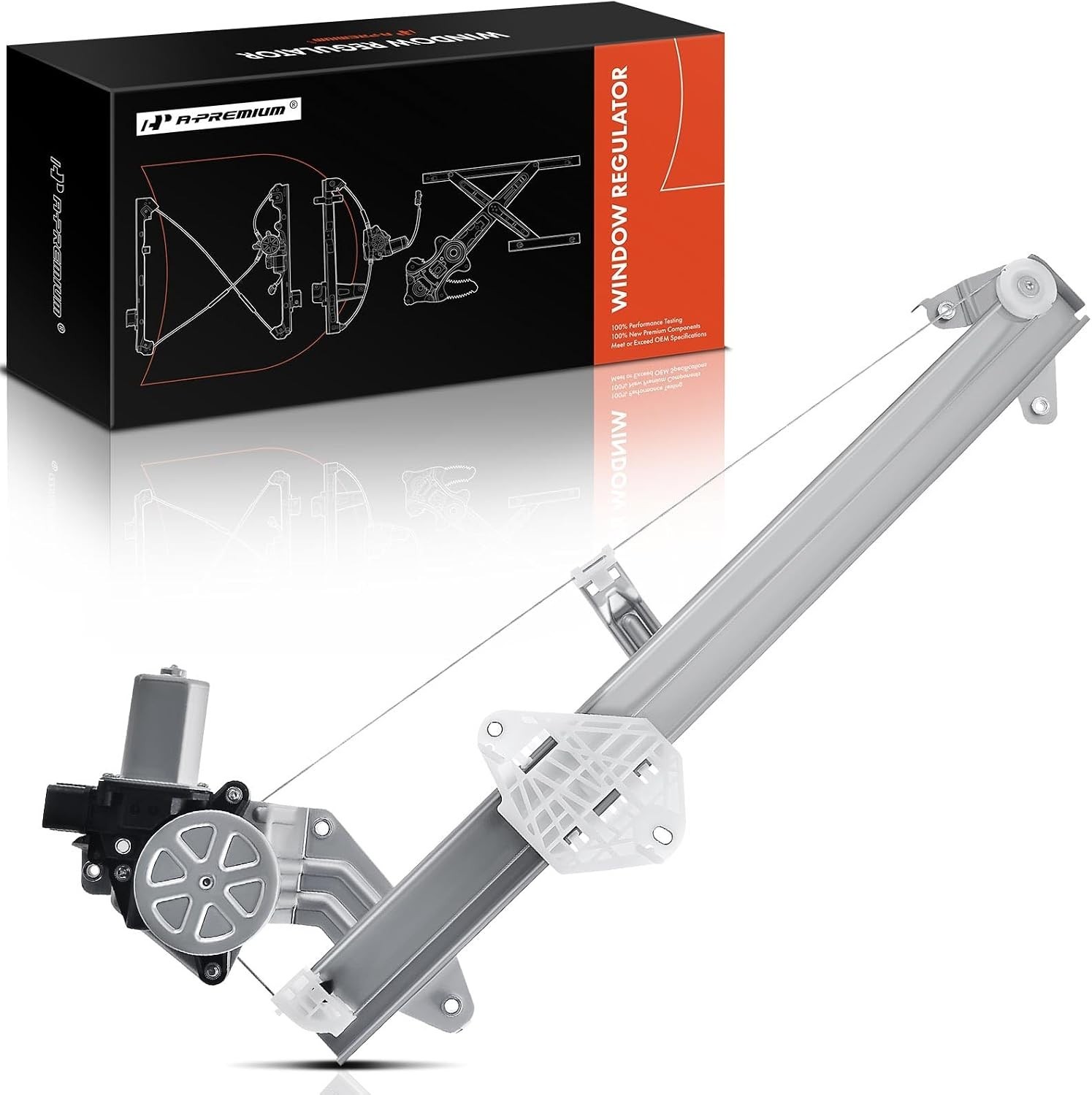 A-Premium Front Driver Side Power Window Regulator with Motor (6-Pin) Compatible