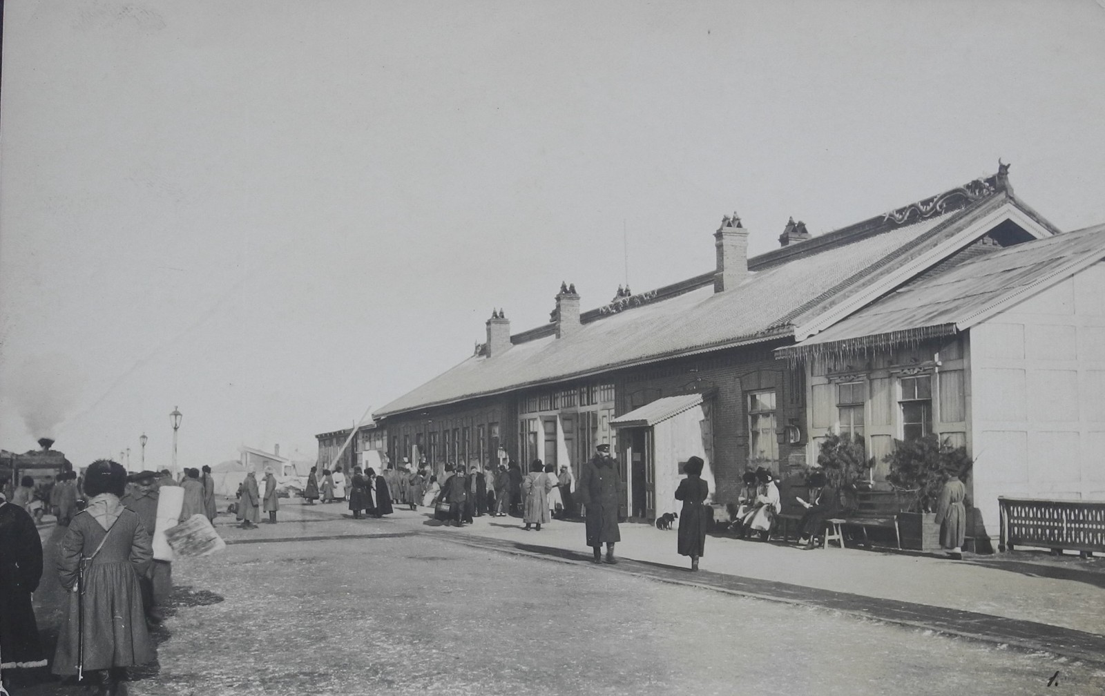 China 1904. (瀋陽), Shenyang — Mukden. Railway Station. Russo-Japanese War.