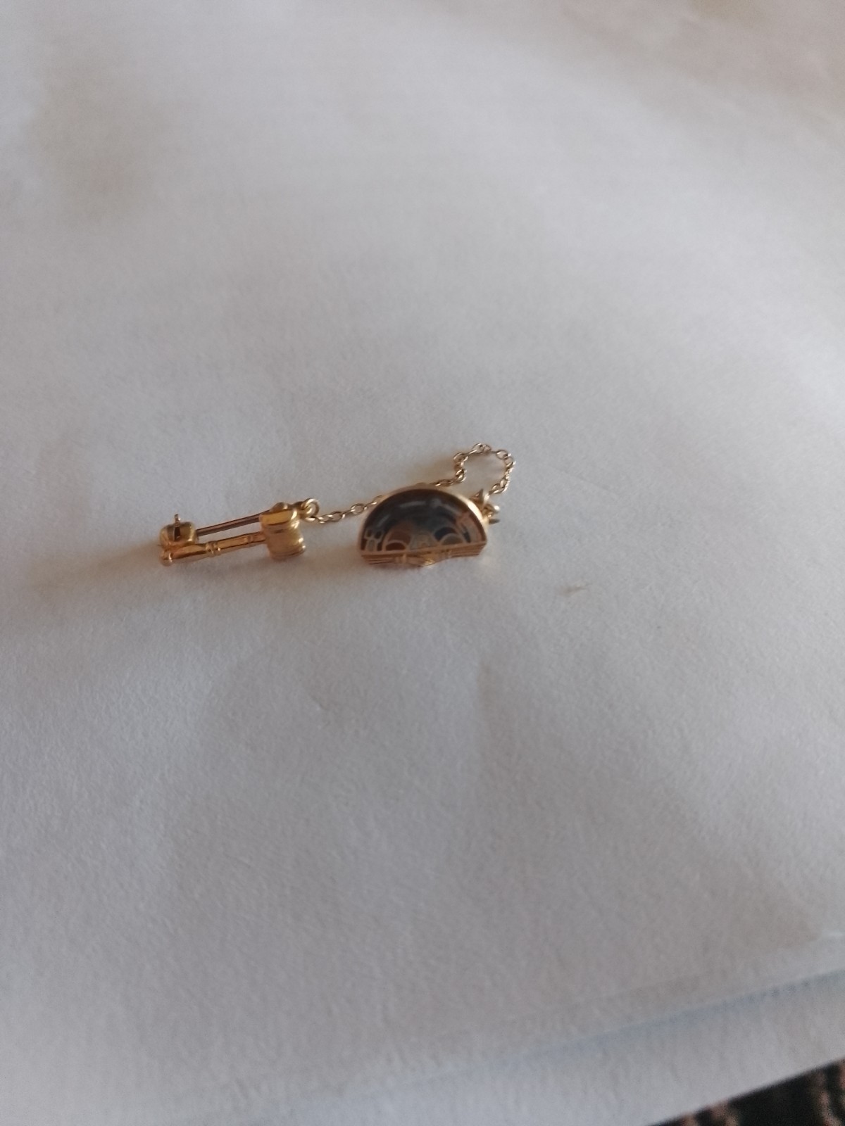 vintage Masonic BFCL order of rainbow girls 10 k top pin