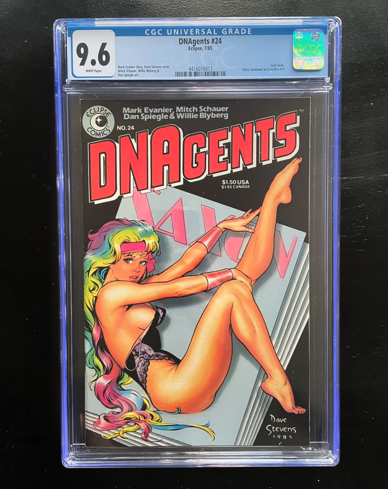 DNAgents #24 - Eclipse - 1985 - Classic Dave Stevens Cover - CGC 9.6 🔥🔥🔥 DNAgents #24 - Eclipse - 1985 - Classic Dave Stevens Cover - CGC 9.6 🔥🔥🔥