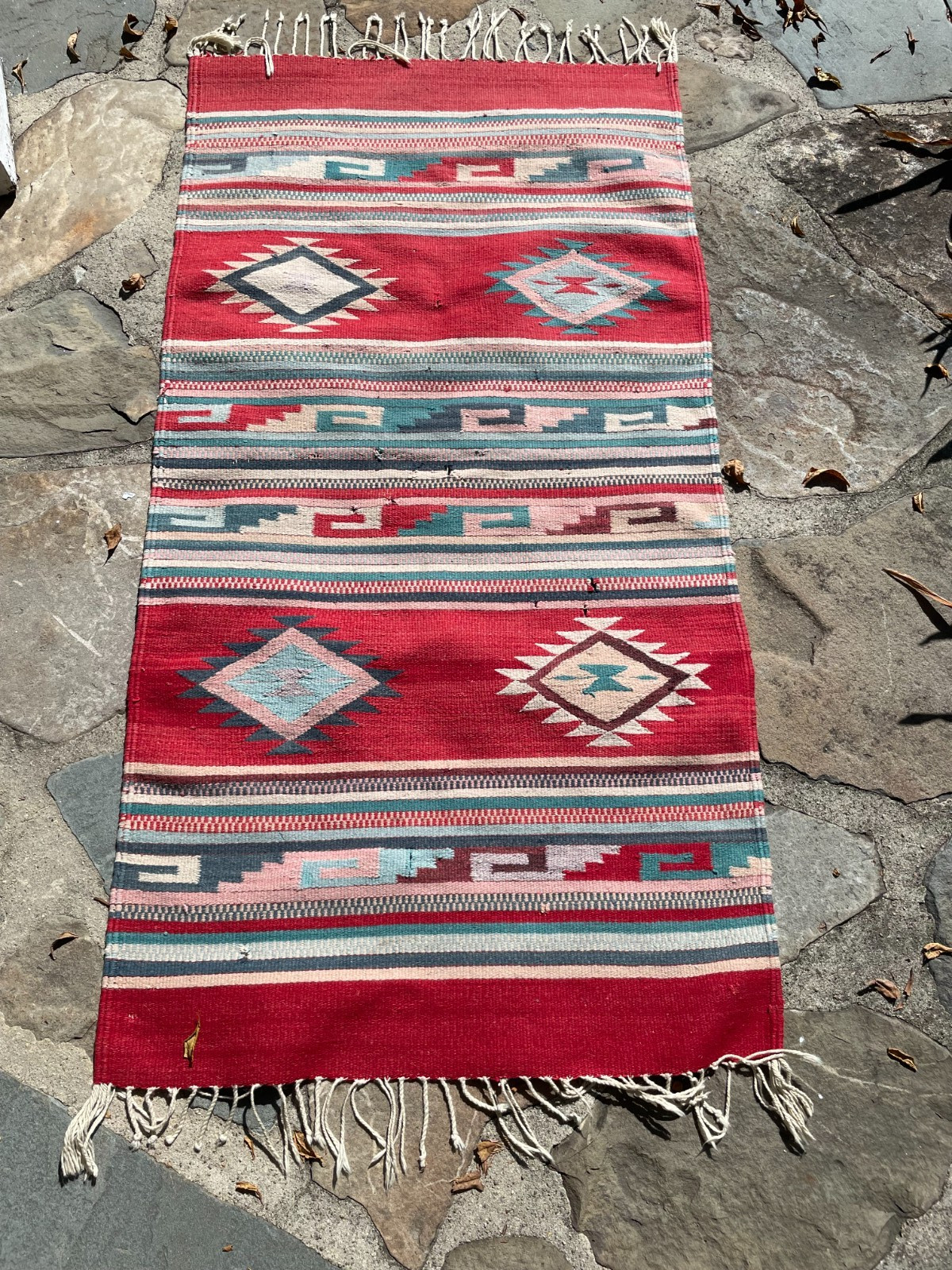 Antique Native Southwest Indian Wool Rug Size 29\'\'x59\'\'..NOT A NEW CARPET Antique Native Southwest Indian Wool Rug Size 29\'\'x59\'\'..NOT A NEW CARPET