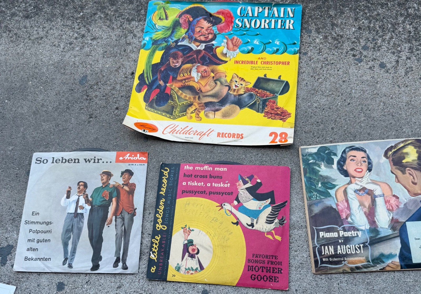 VTG Lot 4 Children Vinyl Records Childcraft-Little Golden-Ariola-Jan-August VTG Lot 4 Children Vinyl Records Childcraft-Little Golden-Ariola-Jan-August