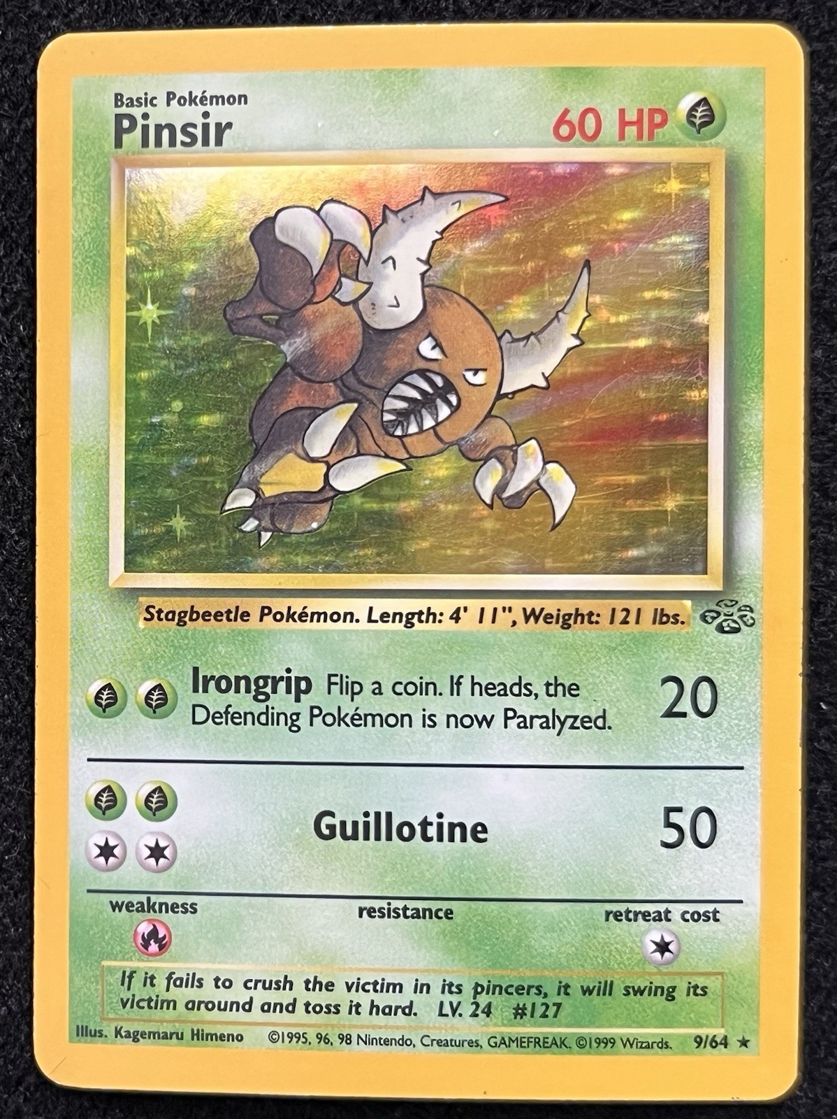 (NM) Pinsir 9/64 Holo - Pokemon Jungle