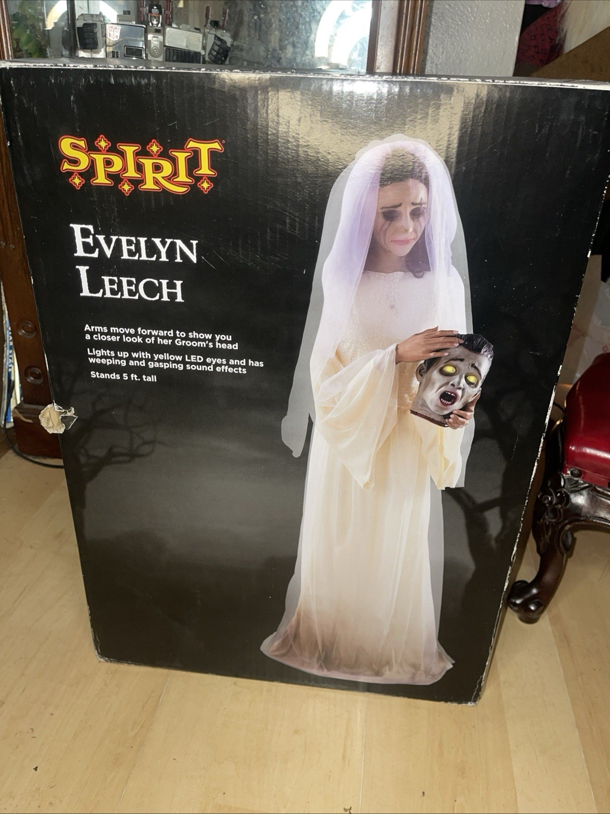 Evelyn Leech Animatronic Bride Prop for Halloween Spirit Halloween Decoration